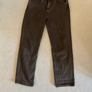 Levi’s low pro straight women’s jeans washed black grey size 30